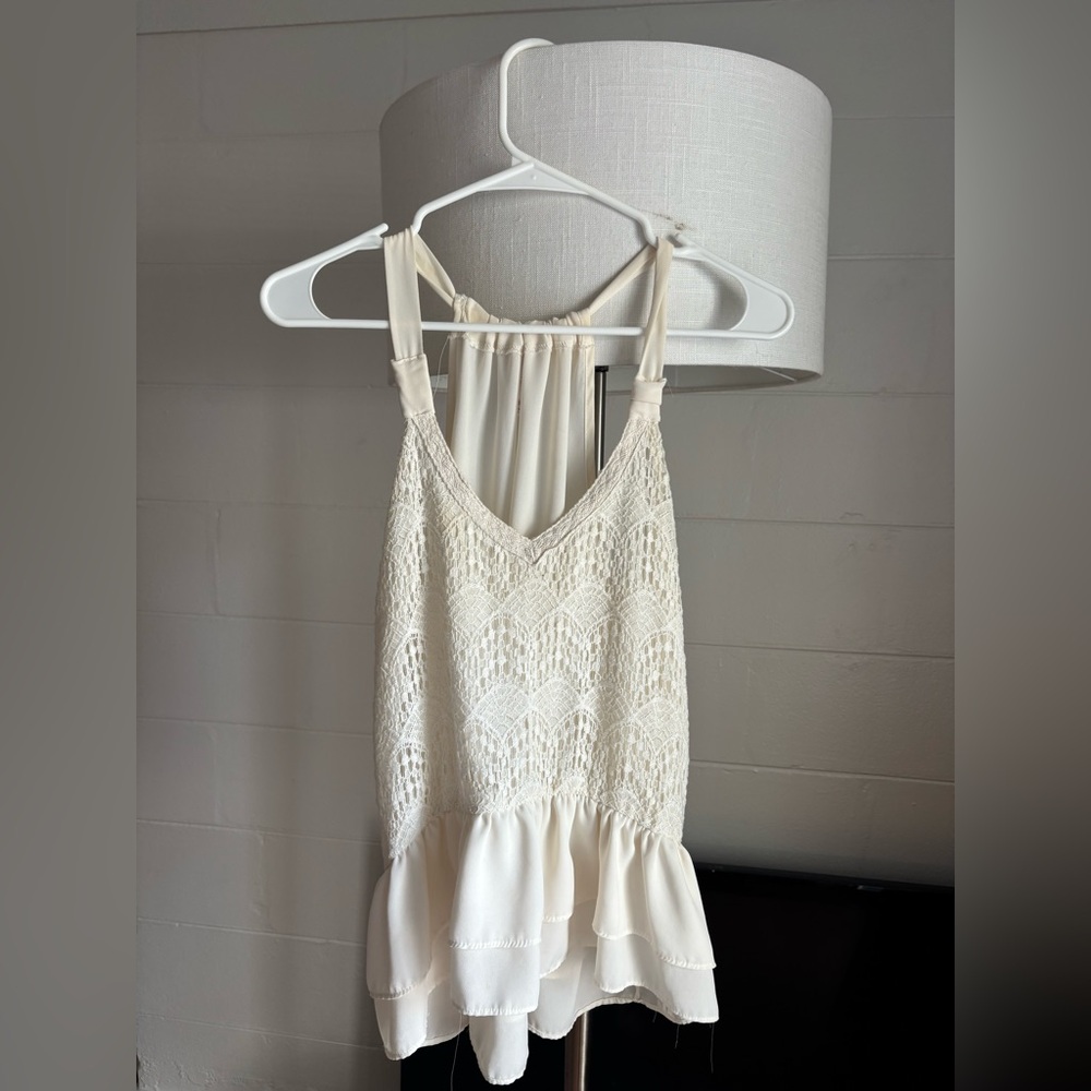 Lace Cream Top